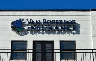 LED Channel Letter Sign for Van Popering Insurance – JC Signs 2023