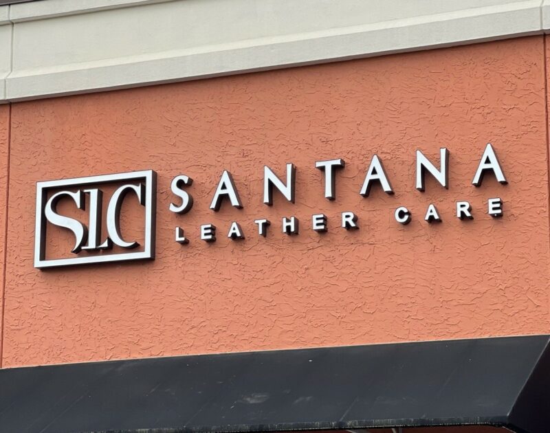 Channel Letter Sign for Santana Leather Care of Charlotte, NC - JC Signs 2023