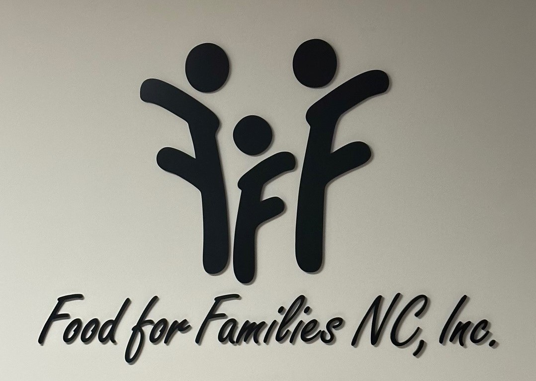 Feature Wall Sign for ‘Food for Families NC’ of Indian Trail NC (JC Signs 2023)