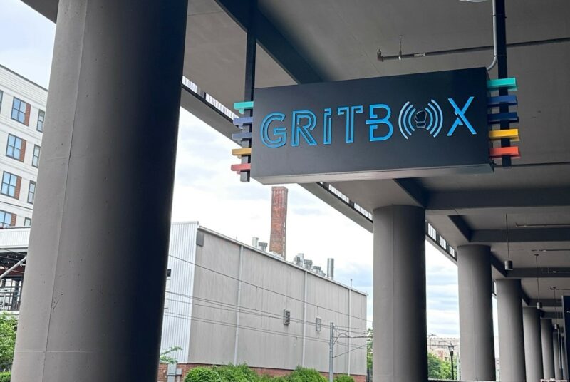 Double Sided LED Hanging Sign for Grit Box of Charlotte, NC - JC Signs 2023