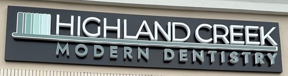 LED Cabinet Sign with Halo Lit Letters/Logo for Highland Creek Modern Dentistry – JC Signs 2023