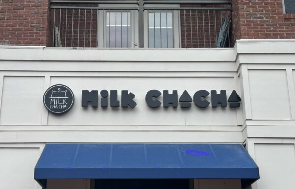 Milk Cha Cha -- Channel Letter Sign with Logo