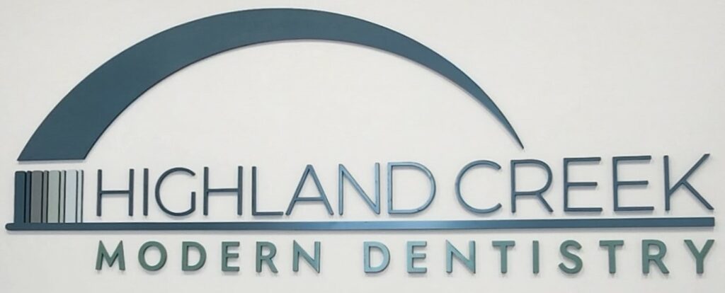 Interior Lobby Sign for Highland Creek Modern Dentristry of Huntersville, NC – JC Signs 2023