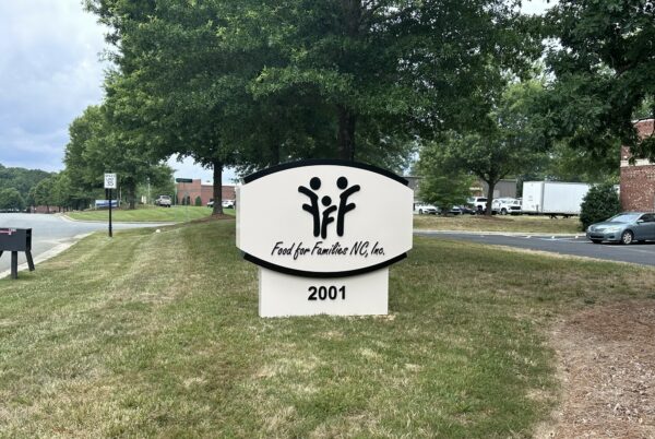 Monument Sign for 'Food For Families' of Indian Trail, NC - JC Signs 2023