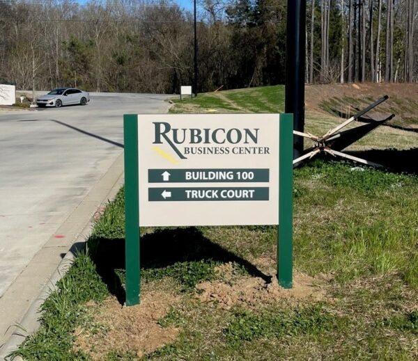 Post & Panel Sign for Rubicon Business Center of Indian Land, SC - JC Signs 2023