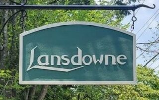 HDU Routed, Double Sided Sign Panel for Lansdowne Neighborhood - JC Signs 2023